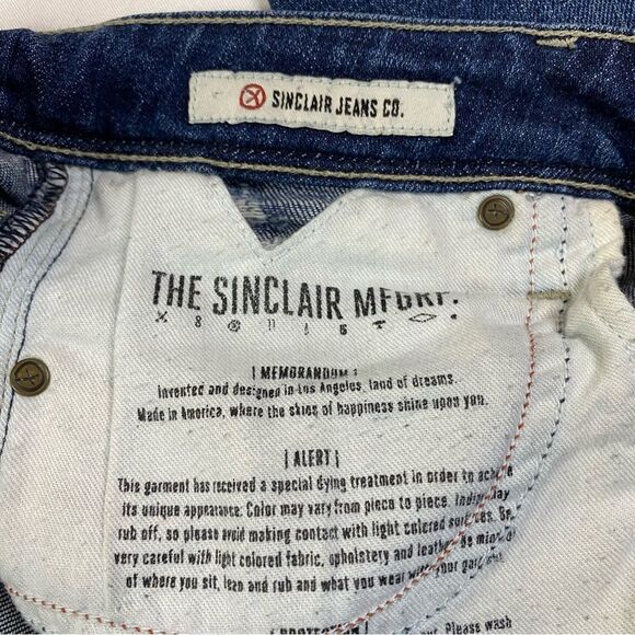 Sinclair Skinny Jeans Women's 28 Distressed Denim Mid Rise Stretch - Picture 3 of 11